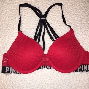 Pink Victoria’s Secret bra